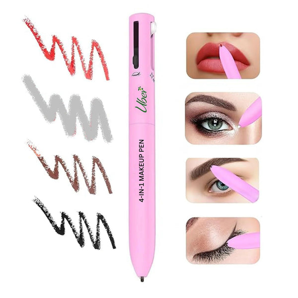 Milagro 4-in-1 Makeup Pen – Eyeliner, Lip Liner, Highlighter & Brow Pencil | Waterproof & 24H Stay